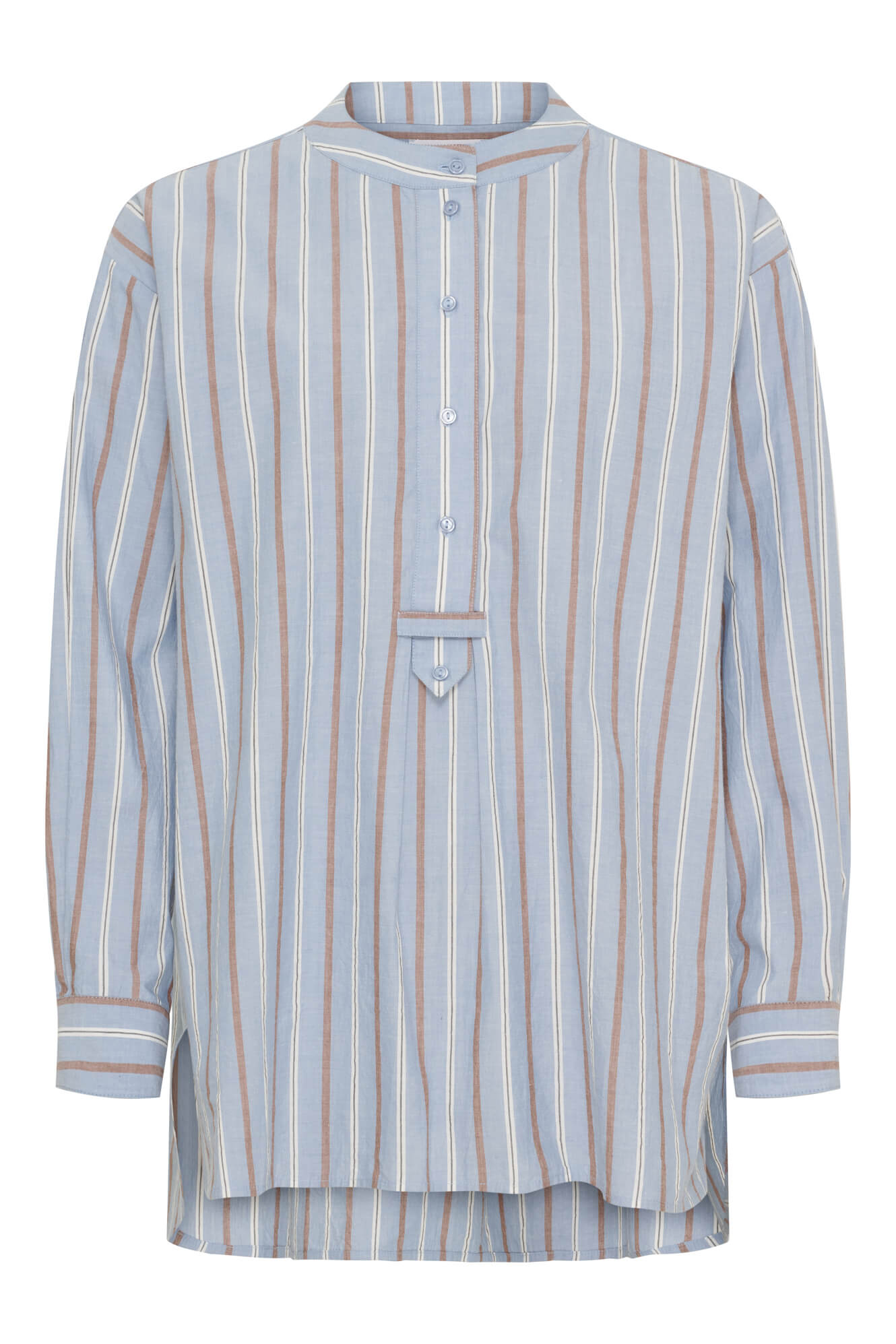 ELLA OS PLACKET BLOUSE