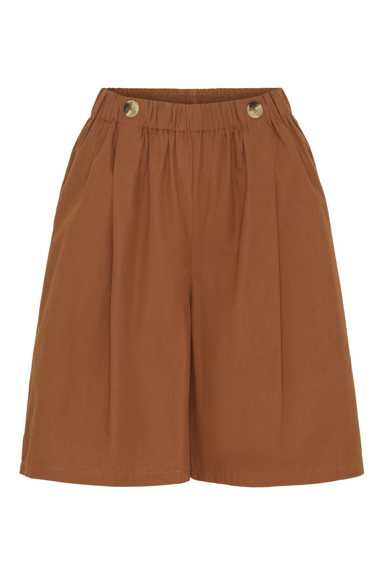 IRISSA WIDE SHORTS - CAMBRIDGE BROWN