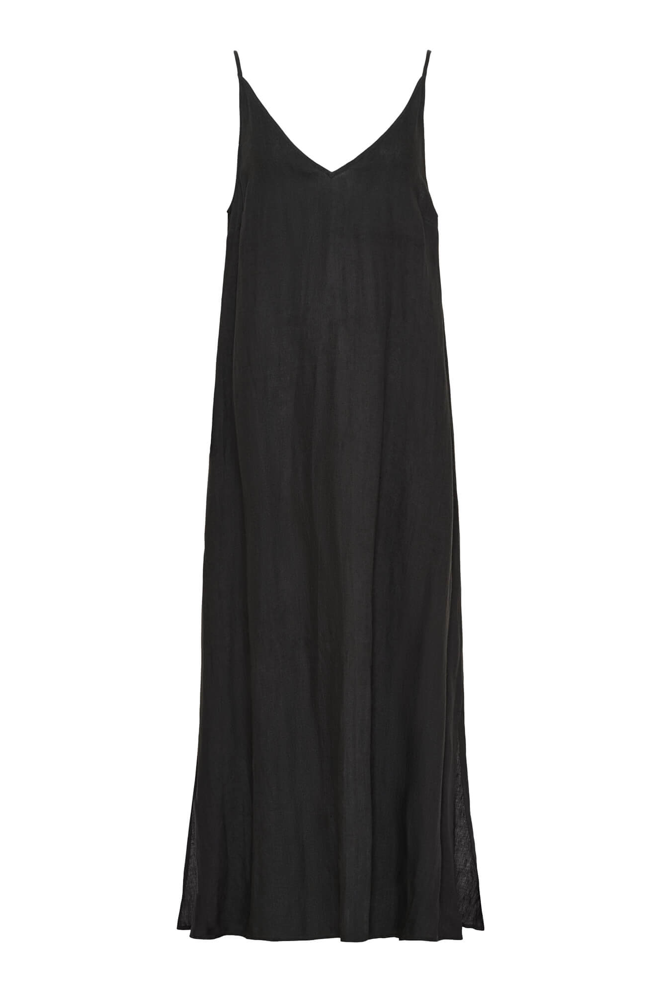 JOSE SL LONG DRESS - BLACK WASHED