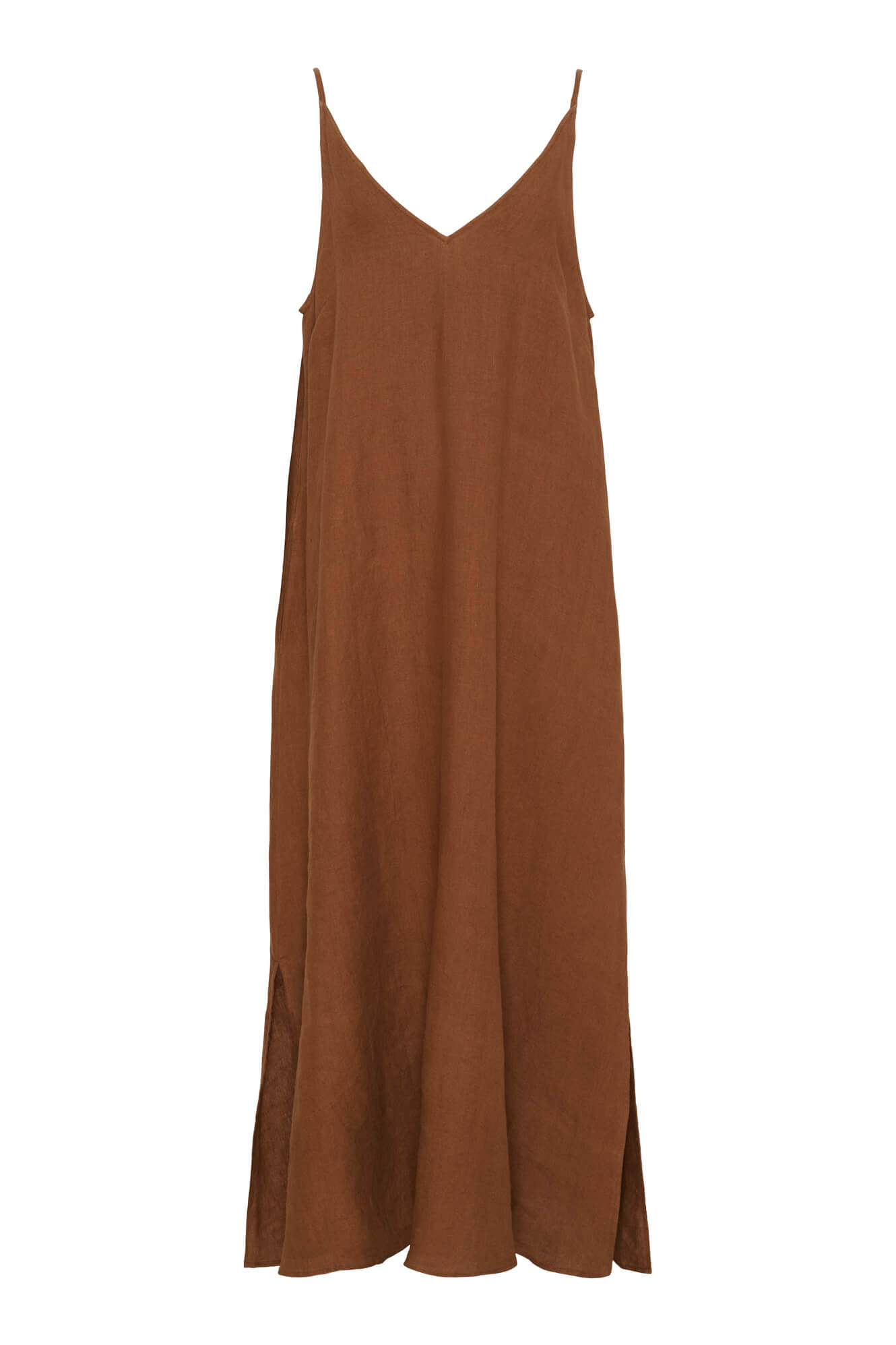 JOSE SL LONG DRESS - CAMBRIDGE BROWN