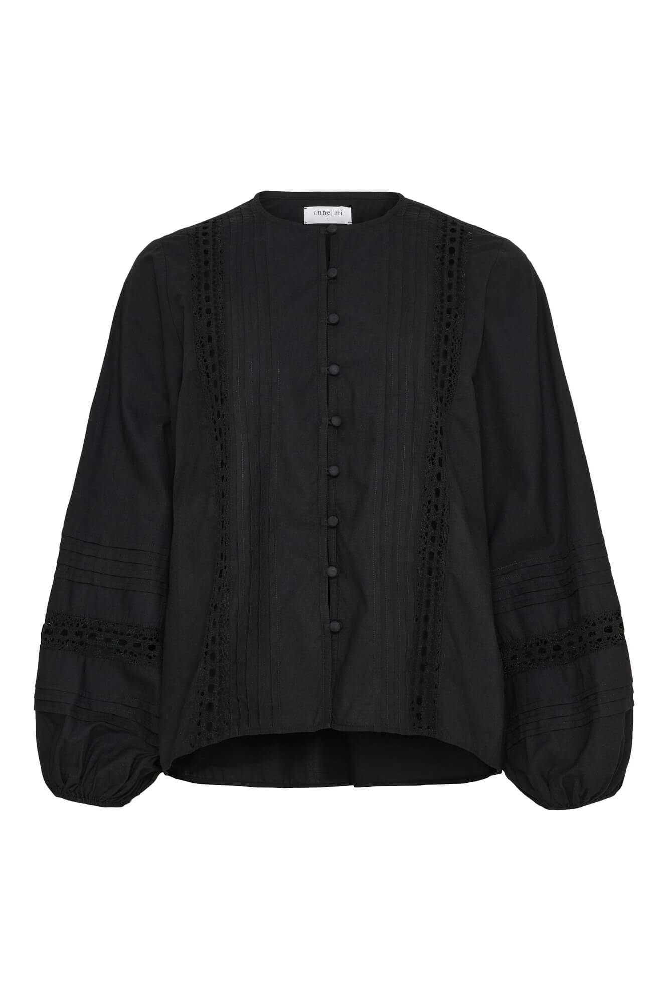 LILY LS SHIRT - BLACK