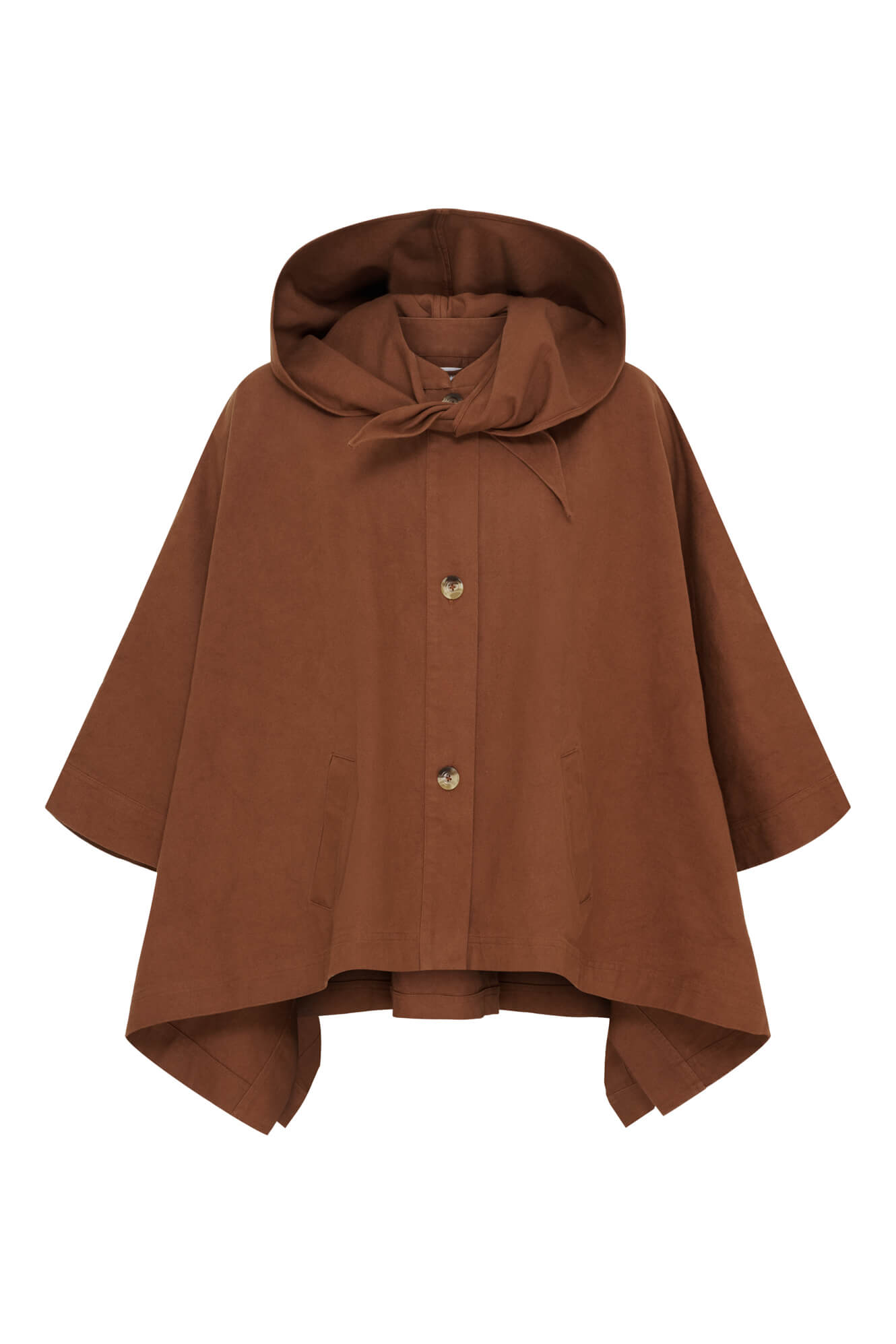 LUNA CAPE JACKET - CAMBRIDGE BROWN