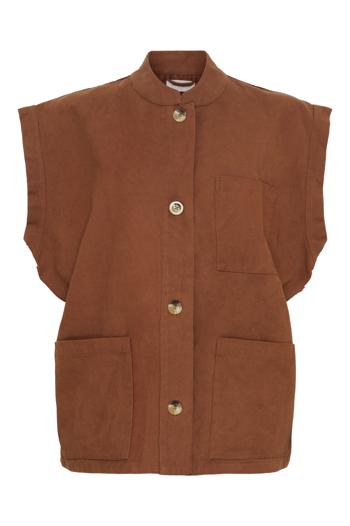 LUNA WAISTCOAT - CAMBRIDGE BROWN