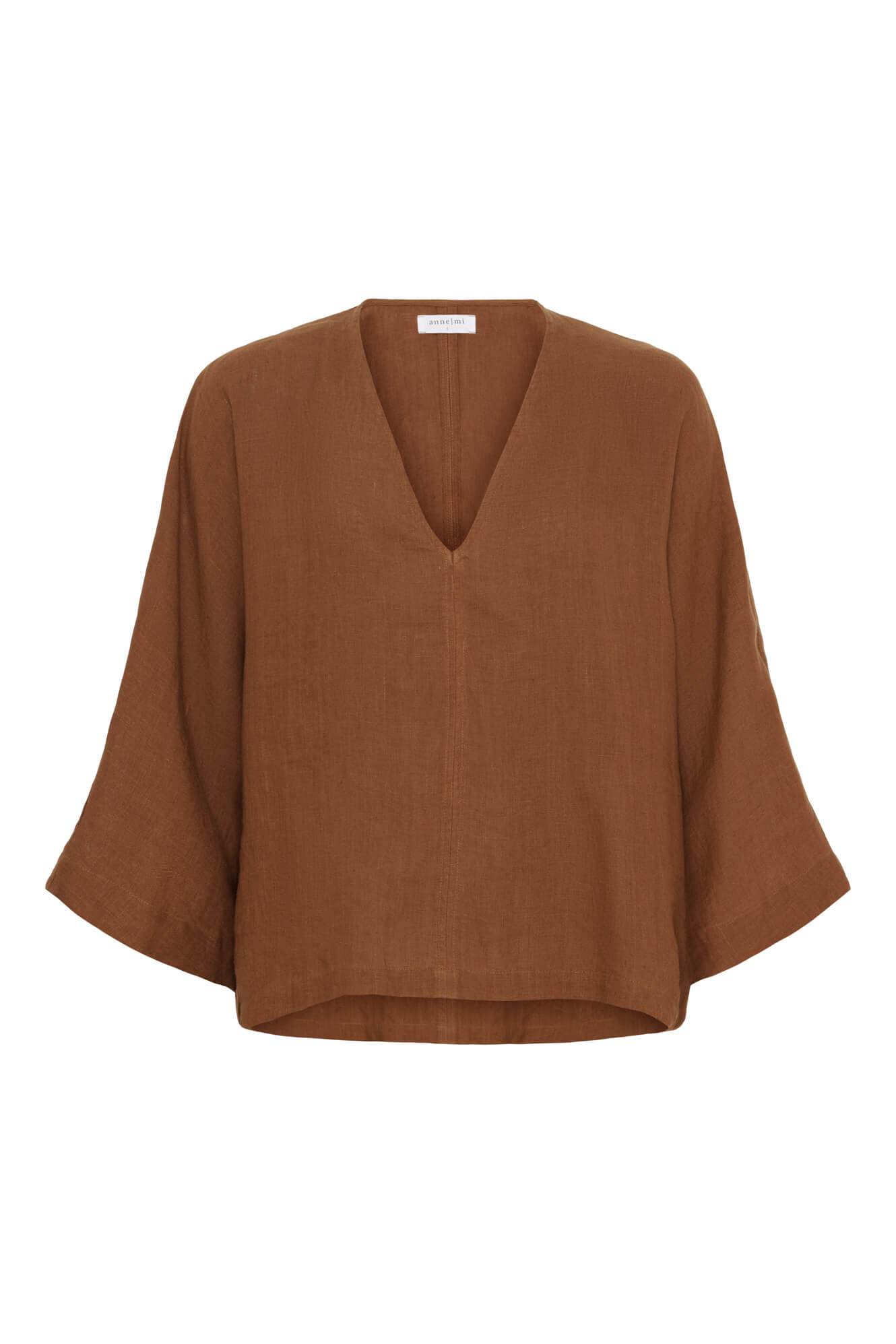 VENIZIA 7/8 BLOUSE	- CAMBRIDGE BROWN